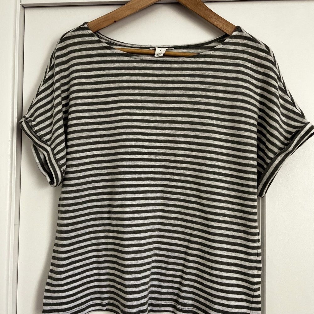 Caslon striped short sleeve tee